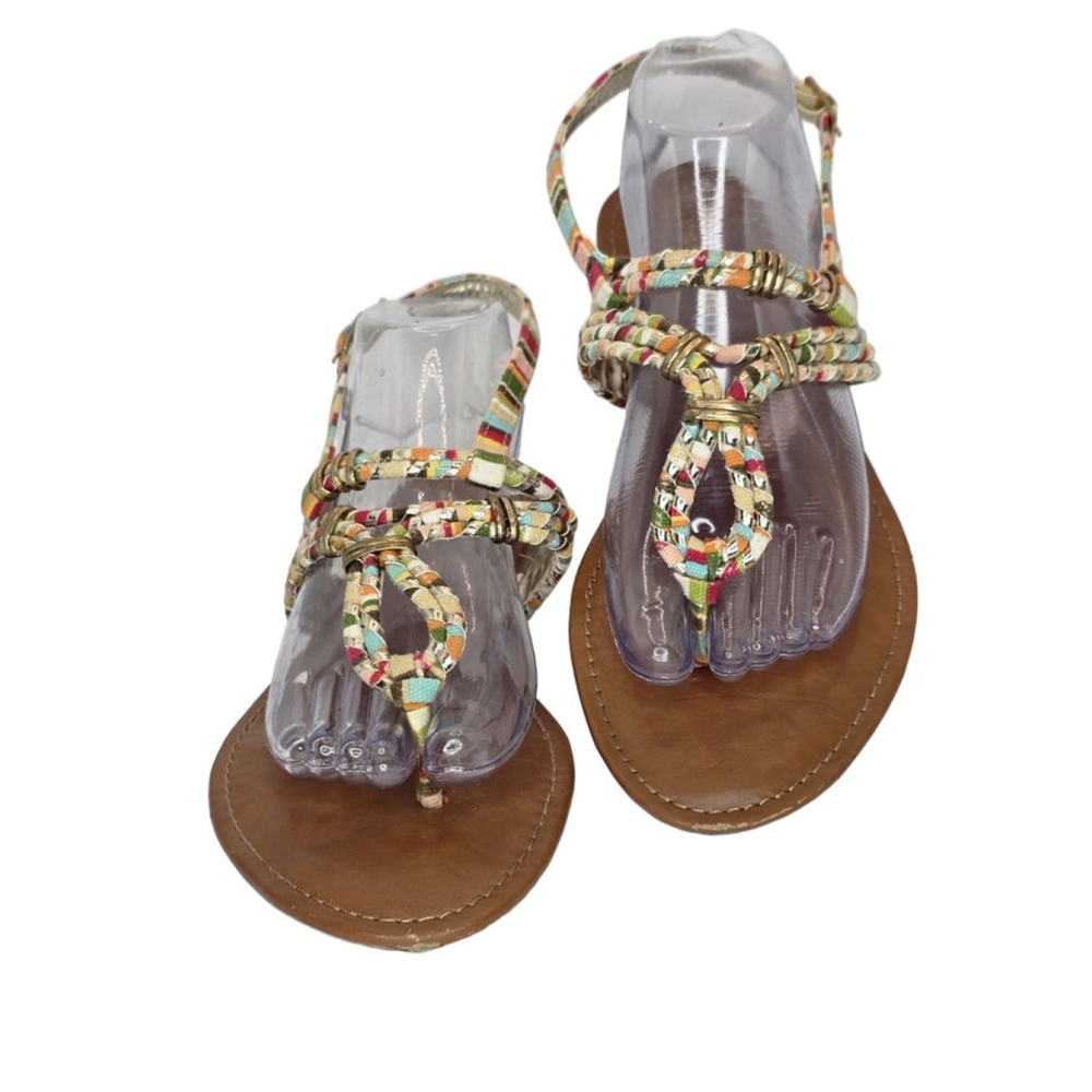 Charming Charlie’s Multicolor Thong Sandals | Women’s Size 10